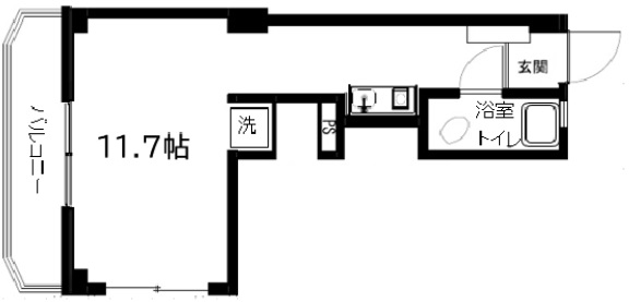 神戸市中央区中山手通の賃貸物件間取画像