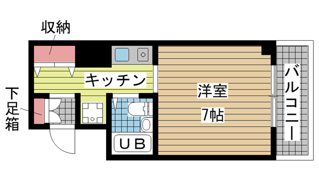 神戸市中央区下山手通の賃貸物件間取画像