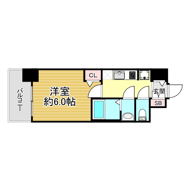 神戸市兵庫区水木通の賃貸物件間取画像
