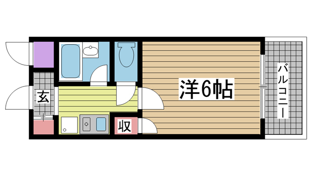 神戸市東灘区御影塚町の賃貸物件間取画像