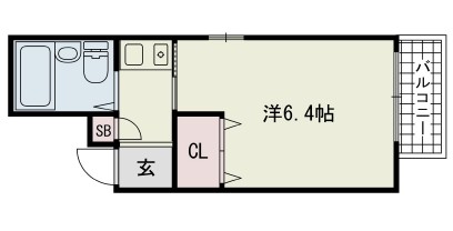 神戸市中央区中山手通の賃貸物件間取画像