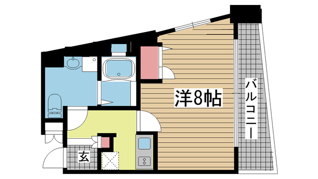 神戸市灘区岸地通の賃貸物件間取画像