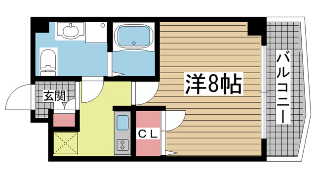 神戸市灘区岸地通の賃貸物件間取画像