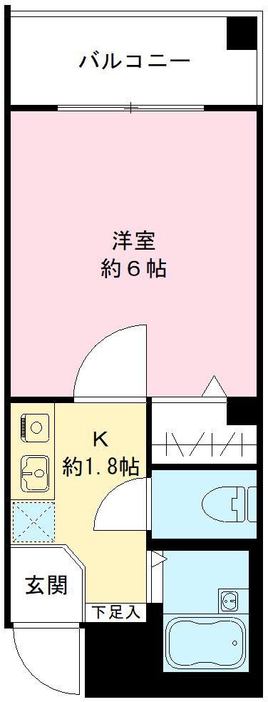 神戸市東灘区住吉宮町の賃貸物件間取画像
