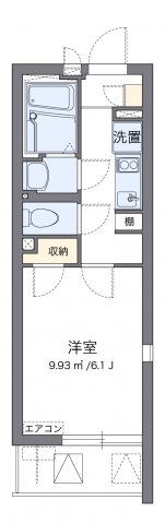 神戸市中央区上筒井通の賃貸物件間取画像