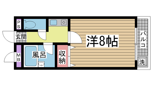 神戸市灘区都通の賃貸物件間取画像
