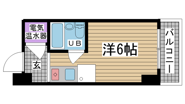 神戸市中央区北長狭通の賃貸物件間取画像