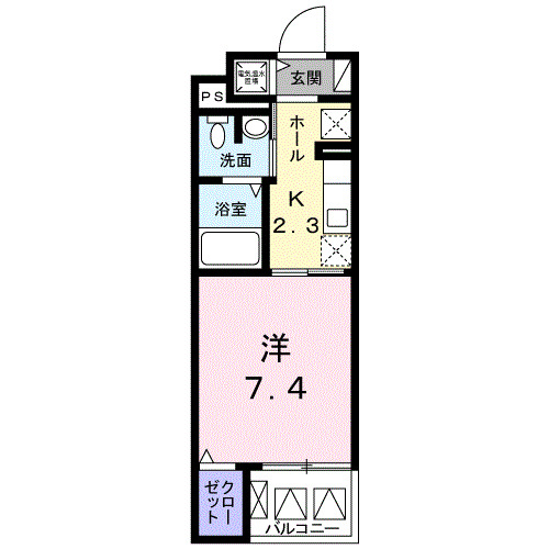 神戸市東灘区魚崎南町の賃貸物件間取画像