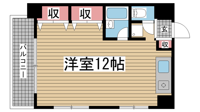 神戸市灘区大内通の賃貸物件間取画像