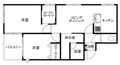 神戸市兵庫区塚本通の賃貸物件間取画像