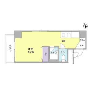 神戸市中央区相生町の賃貸物件間取画像