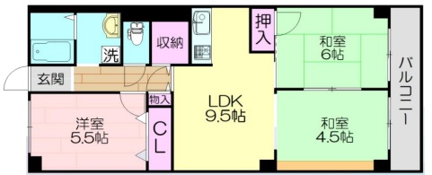 神戸市兵庫区新開地の賃貸物件間取画像