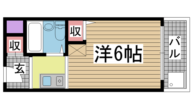 神戸市東灘区魚崎中町の賃貸物件間取画像