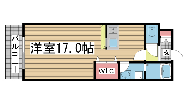 神戸市長田区水笠通の賃貸物件間取画像