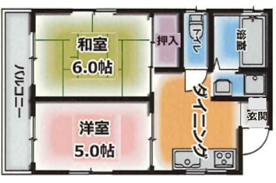 神戸市灘区篠原南町の賃貸物件間取画像