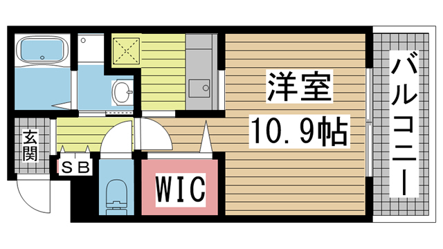 神戸市中央区宮本通の賃貸物件間取画像