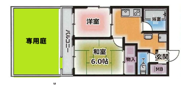 神戸市灘区篠原南町の賃貸物件間取画像