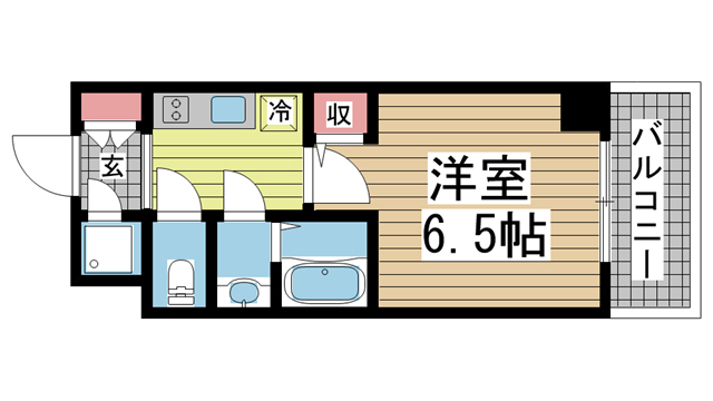 神戸市中央区相生町の賃貸物件間取画像