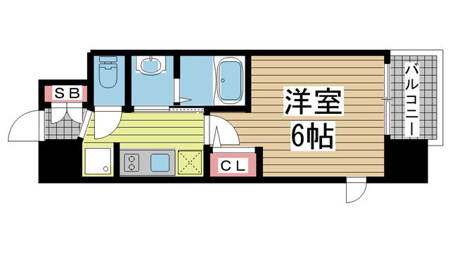 神戸市中央区宮本通の賃貸物件間取画像