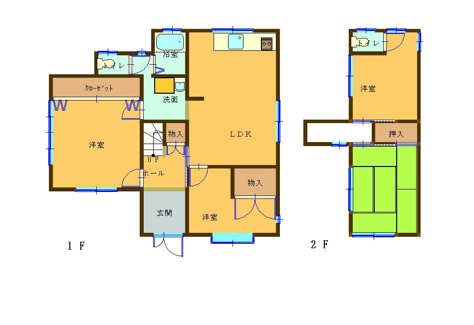神戸市長田区五位ノ池町の賃貸物件間取画像