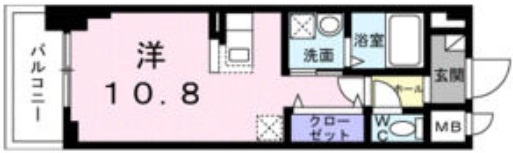 神戸市中央区御幸通の賃貸物件間取画像