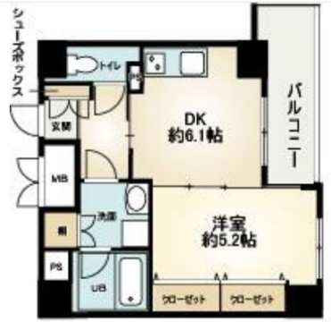 神戸市東灘区甲南町の賃貸物件間取画像