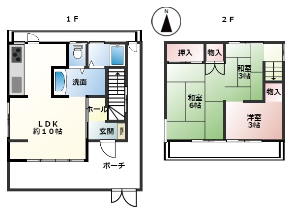 神戸市垂水区馬場通の賃貸物件間取画像