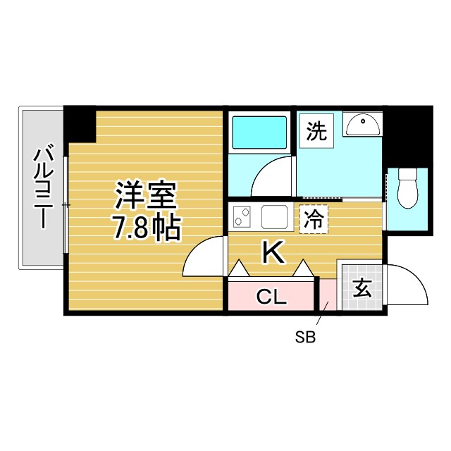 神戸市東灘区深江本町の賃貸物件間取画像