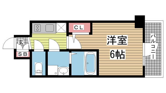 神戸市兵庫区西上橘通の賃貸物件間取画像