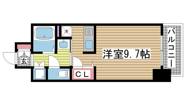 神戸市中央区生田町の賃貸物件間取画像