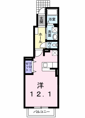 神戸市垂水区多聞台の賃貸物件間取画像