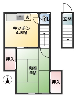 神戸市垂水区王居殿の賃貸物件間取画像
