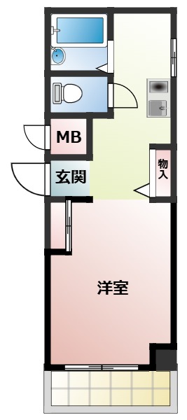 神戸市東灘区御影中町の賃貸物件間取画像