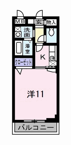 神戸市須磨区車の賃貸物件間取画像