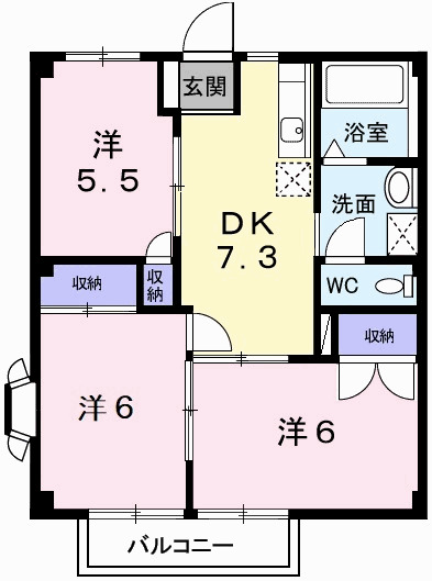 神戸市西区伊川谷町有瀬の賃貸物件間取画像