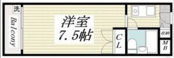 神戸市灘区烏帽子町の賃貸物件間取画像