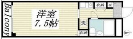 神戸市灘区岩屋中町の賃貸物件間取画像