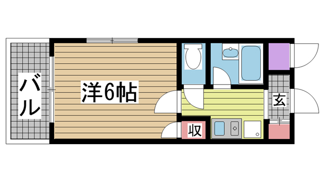 神戸市東灘区御影塚町の賃貸物件間取画像