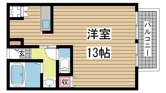 神戸市灘区記田町の賃貸物件間取画像