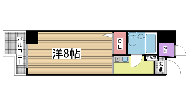神戸市灘区福住通の賃貸物件間取画像