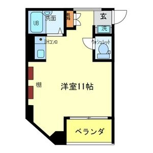 神戸市灘区城内通の賃貸物件間取画像