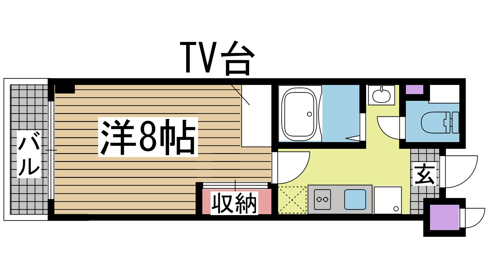 神戸市兵庫区上沢通の賃貸物件間取画像