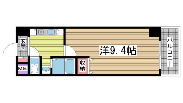 神戸市中央区下山手通の賃貸物件間取画像