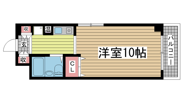 神戸市中央区海岸通の賃貸物件間取画像