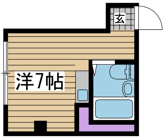 神戸市中央区北野町の賃貸物件間取画像
