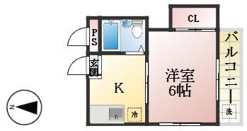 神戸市須磨区大黒町の賃貸物件間取画像