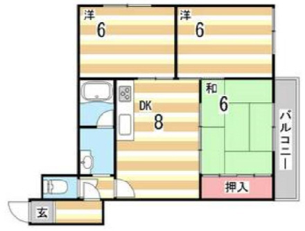 神戸市東灘区森北町の賃貸物件間取画像