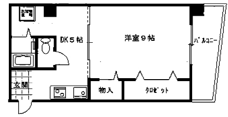 神戸市兵庫区新開地の賃貸物件間取画像