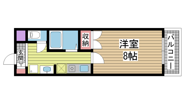 神戸市東灘区森南町の賃貸物件間取画像