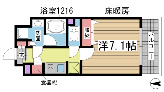神戸市灘区琵琶町の賃貸物件間取画像